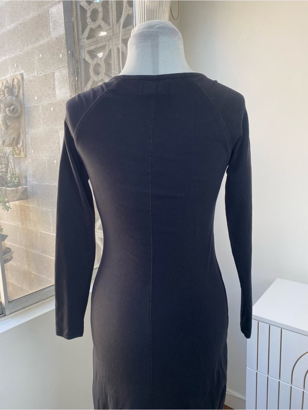 LSPACE x Anthropologie NWOT Long Sleeve Maxi Dress in Black, Size S - Picture 5 of 10